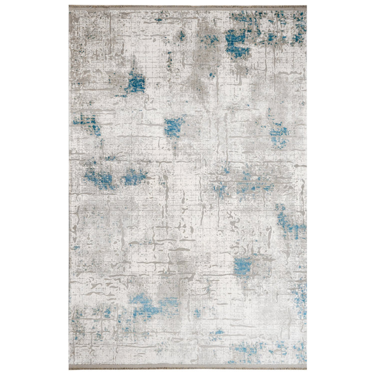 17 Stories Blue/Gray Rug Wayfair